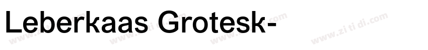 Leberkaas Grotesk字体转换